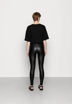 Even&Odd Wet Look Leggings - Legging - Black -Even&Odd 0348da05446a457d881fe600798bd943