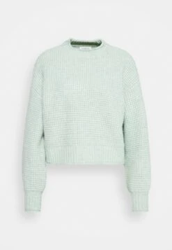 Even&Odd 58 Even&Odd Moss Stitch Jumper - Trui - Light Green