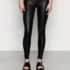 Even&Odd Wet Look Leggings - Legging - Black