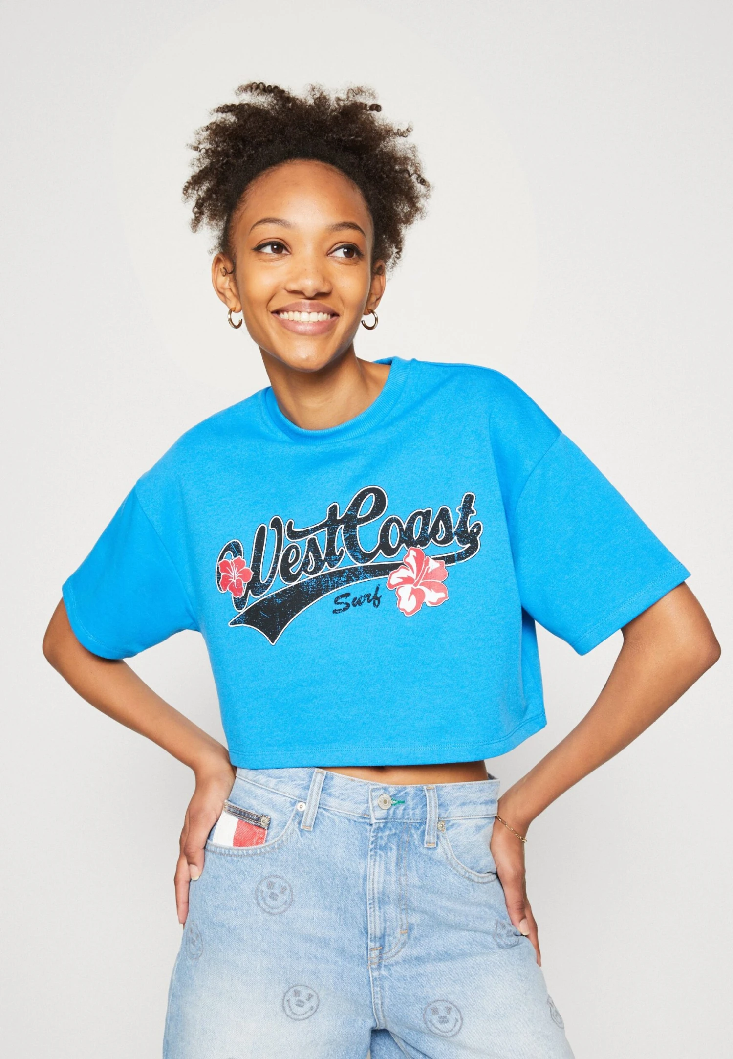 Even&Odd T-Shirt Print - Blue 4 Even&Odd T-Shirt Print - Blue - Afbeelding 4