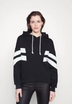 Hoodie - Black/White -Even&Odd 1a065995f3c24551b758582f957246a5