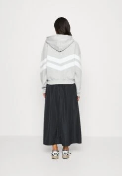 Even&Odd Sweater Met Rits - Light Grey/White -Even&Odd 25ddc93f68734e1b974575e38f9cf429