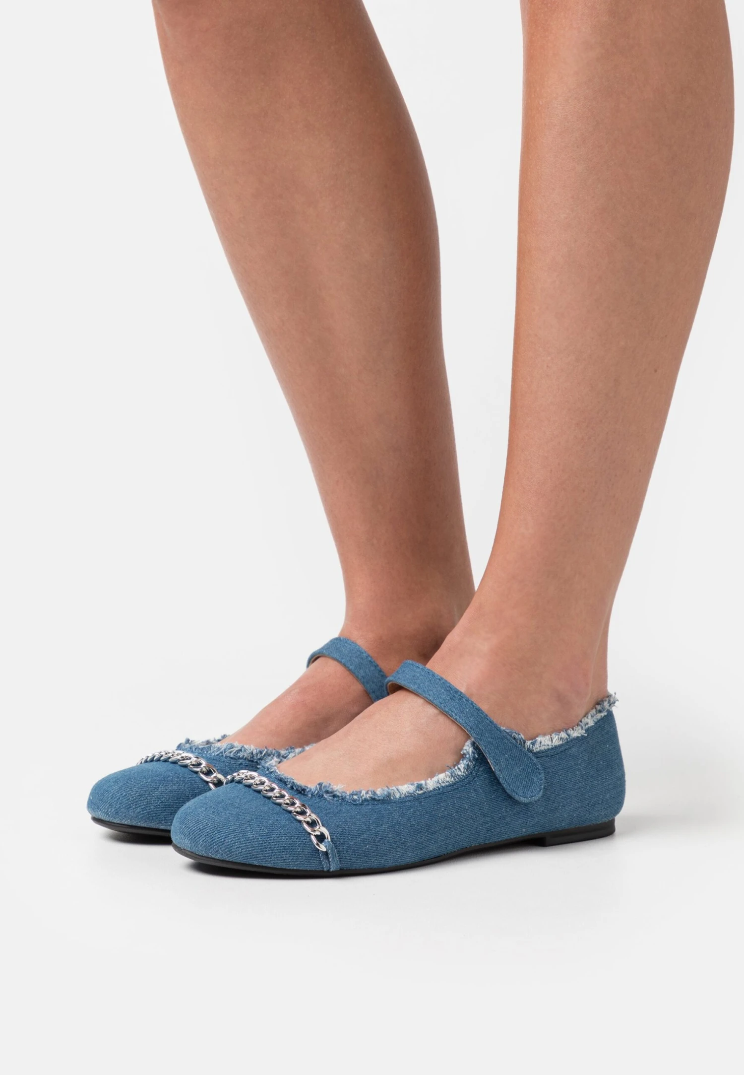 Even&Odd Ballerina'S Met Enkelbandjes - Blue 1 Even&Odd Ballerina'S Met Enkelbandjes - Blue