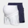 Shorts - White/Dark Blue