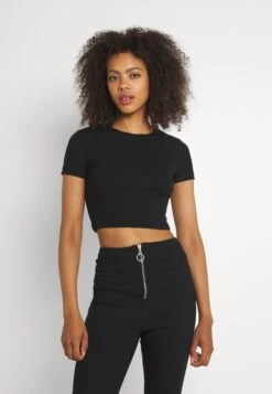 Even&Odd 3 Pack - T-Shirt Basic - Black/White/Khaki -Even&Odd 43eb9dedb7eb4658a222e5dac5e69a98