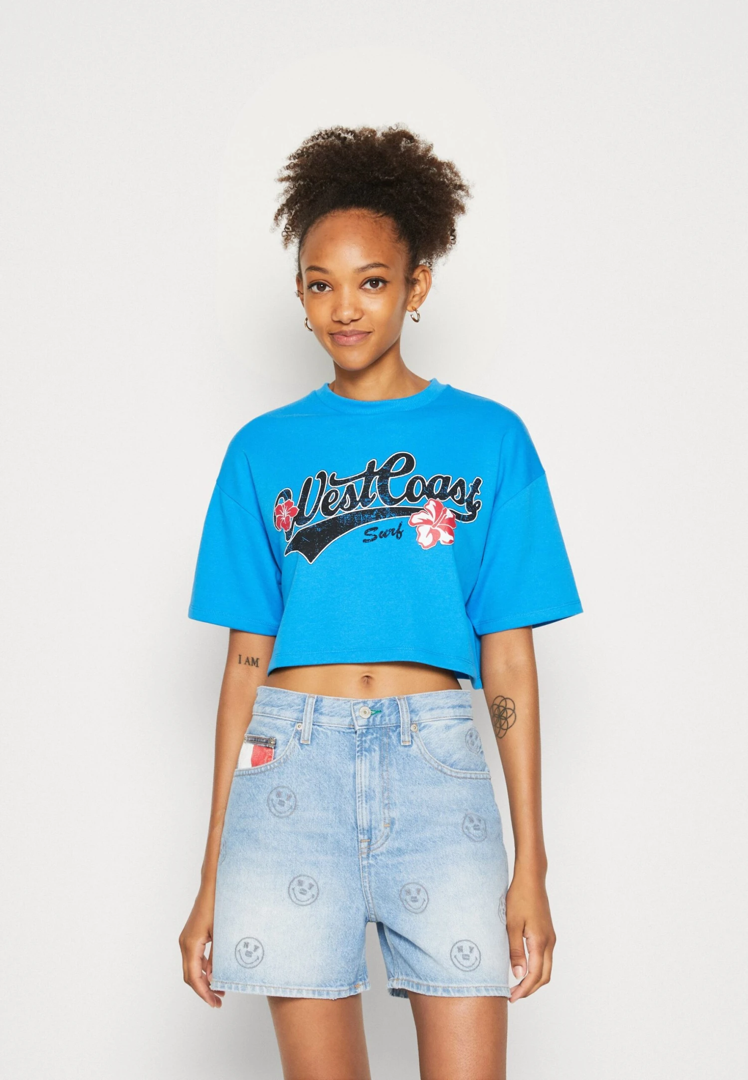 Even&Odd T-Shirt Print - Blue 1 Even&Odd T-Shirt Print - Blue