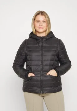 Even&Odd Gewatteerde Jas - Black -Even&Odd 55efb534f55a44cf9eab4ac9a3a1604d