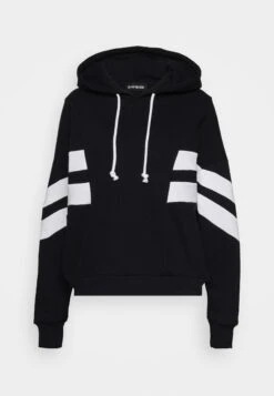 Hoodie - Black/White -Even&Odd 571bfe0e2edb48deb2b5db4e675baa12