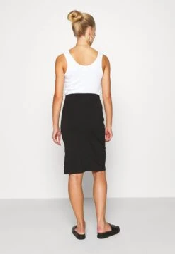 Even&Odd Basic - Midi Skirt With Slit - Kokerrok - Black -Even&Odd 64675dc213ca4c638a2d33ec720c7cb5