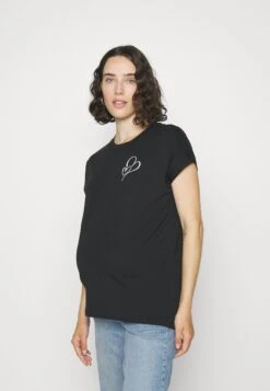 2 Pack - T-Shirt Print - Black/White -Even&Odd 691b88d4665b474aadffa835956f160d