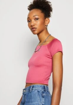 Even&Odd T-Shirt Basic - Pink -Even&Odd 6bacfc3e302e4d0688e193b8e0a184a0