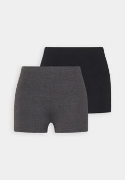 Even&Odd 2 Pack - Shorts - Black/Mottled Dark Grey -Even&Odd 79c886acc91a4034b87747255e4c53a7