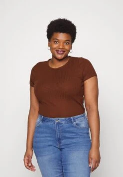 2 Pack - T-Shirt Basic - Dark Brown/Off-White 9 2 Pack - T-Shirt Basic - Dark Brown/Off-White -Even&Odd 99c177e69b1f4be080679e7ee94237be