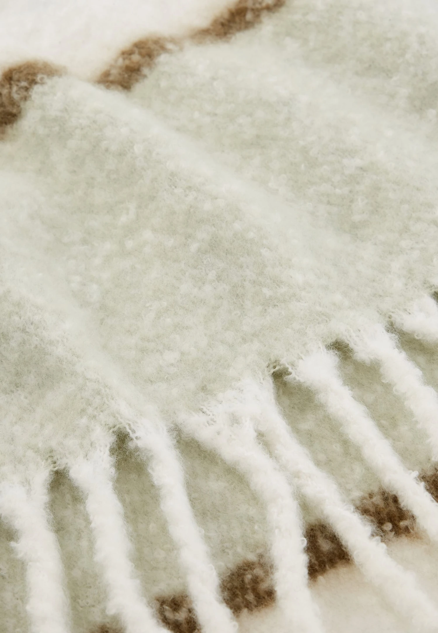 Even&Odd Sjaal - Green/White 6 Even&Odd Sjaal - Green/White - Afbeelding 6