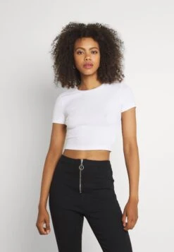 Even&Odd 3 Pack - T-Shirt Basic - Black/White/Khaki -Even&Odd aecdf9c4d1fb4164bb395bcd2dace862