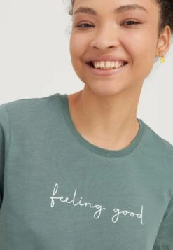 Even&Odd 2 Pack - T-Shirt Print - Teal/Black 19 Even&Odd 2 Pack - T-Shirt Print - Teal/Black -Even&Odd b325f03f15d5406a9ca114c191b00e60