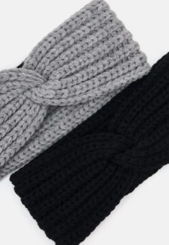 Even&Odd 2 Pack - Oorwarmers - Grey/Black -Even&Odd cd2fe2da8631470c95f0d2d7ae9d5e79