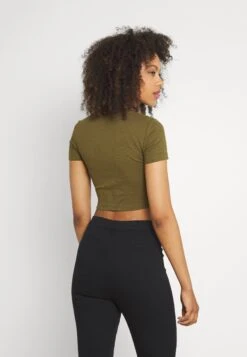 Even&Odd 3 Pack - T-Shirt Basic - Black/White/Khaki -Even&Odd ece3f58bbb604cbfb7d1fd412272479c