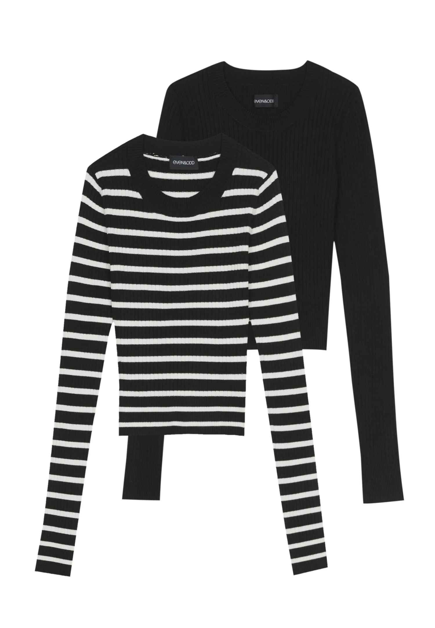 Even&Odd 2 Pack - Trui - Black / Off-White 5 Even&Odd 2 Pack - Trui - Black / Off-White - Afbeelding 5