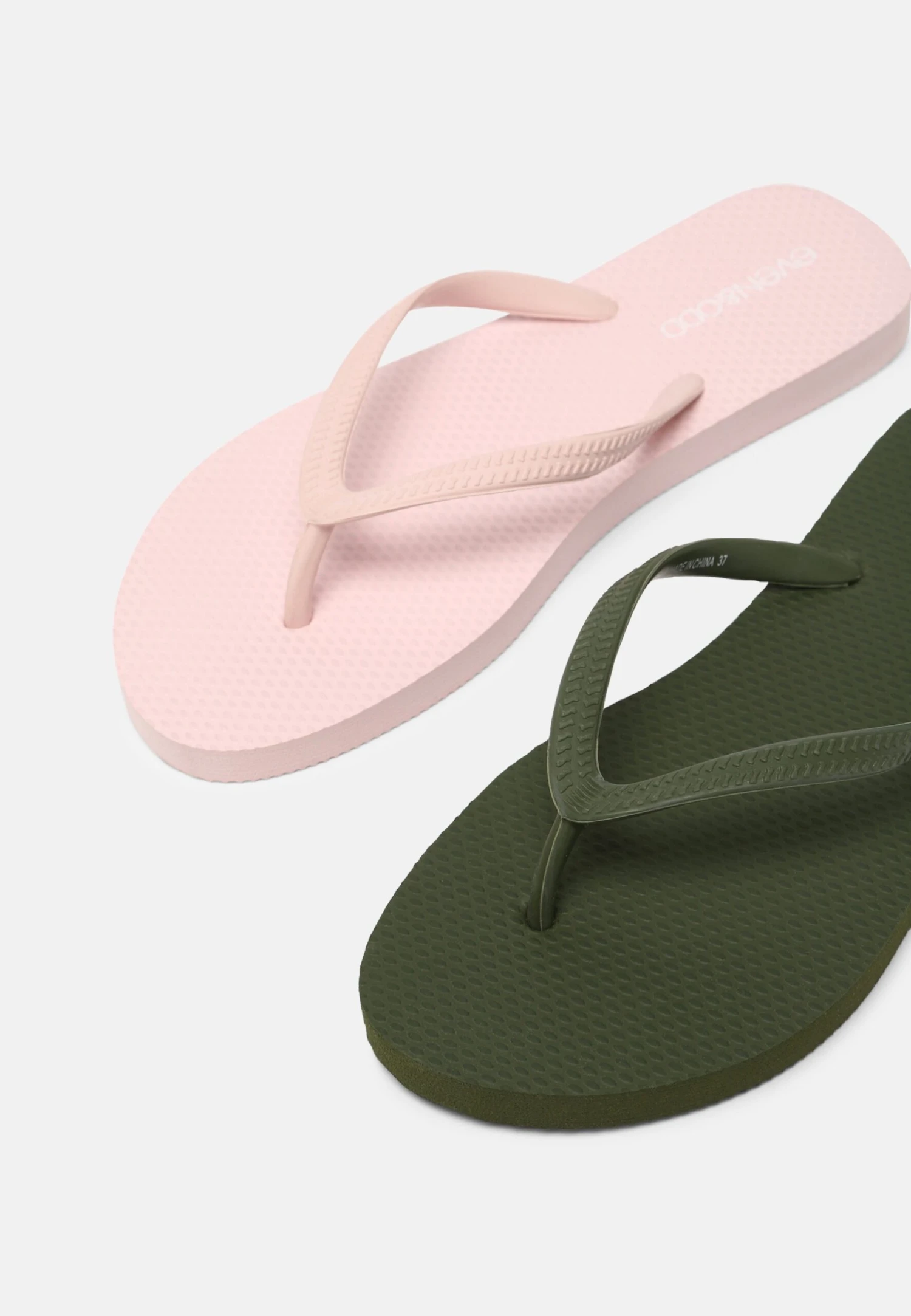 Even&Odd 2 Pack - Teenslippers - Khaki/Pink 6 Even&Odd 2 Pack - Teenslippers - Khaki/Pink - Afbeelding 6